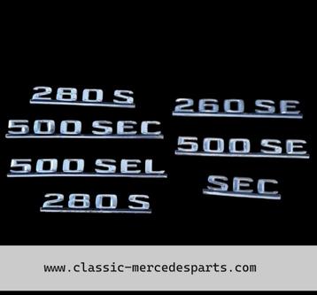 Embleem / typeplaatje Mercedes w126 260 280 500  beschikbaar voor biedingen