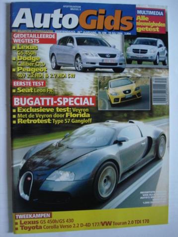 AutoGids 698 Bugatti Veyron/57 Gangloff/Dodge Caliber/Seat L, Verzenden, Gelezen, Algemeen
