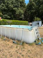 Zwembad (4mx2m) met alle benodigdheden, Tuin en Terras, Ophalen, Zo goed als nieuw