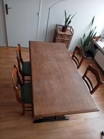 Vintage tafel en stoelen, Huis en Inrichting, Complete eetkamers, Ophalen