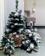 Set van 4 mini besneeuwde Kerstboompjes, Ophalen of Verzenden, Nieuw
