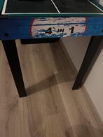 4 in 1 speeltafel - pingpong, voetbal, airhockey en biljart, Ophalen, Gebruikt