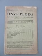1924 Onze Ploeg Landbouwkundig meststoffen melkvee landbouw, Verzenden, Zo goed als nieuw, Wetenschap en Natuur