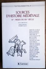 Sources d'Histoire médiévale: IXe-milieu XIVe siècle - 1992, Livres, Histoire mondiale, Ghi. Brunel & Elis. Lalou, Utilisé, 14e siècle ou avant