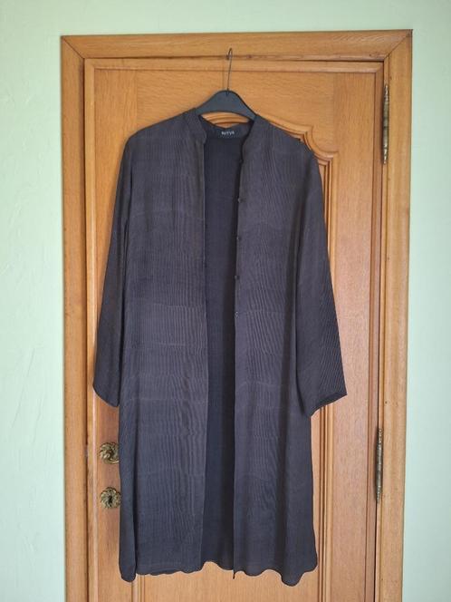 Long gilet/tunique NITYA gris foncé  - taille 38/40, Kleding | Dames, Gelegenheidskleding, Zo goed als nieuw, Overige typen, Maat 38/40 (M)