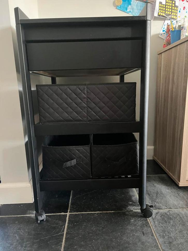 Verzorgingstafel zwart Pericles, Kinderen en Baby's, Kinderkamer | Commodes en Kasten, Gebruikt, Ophalen