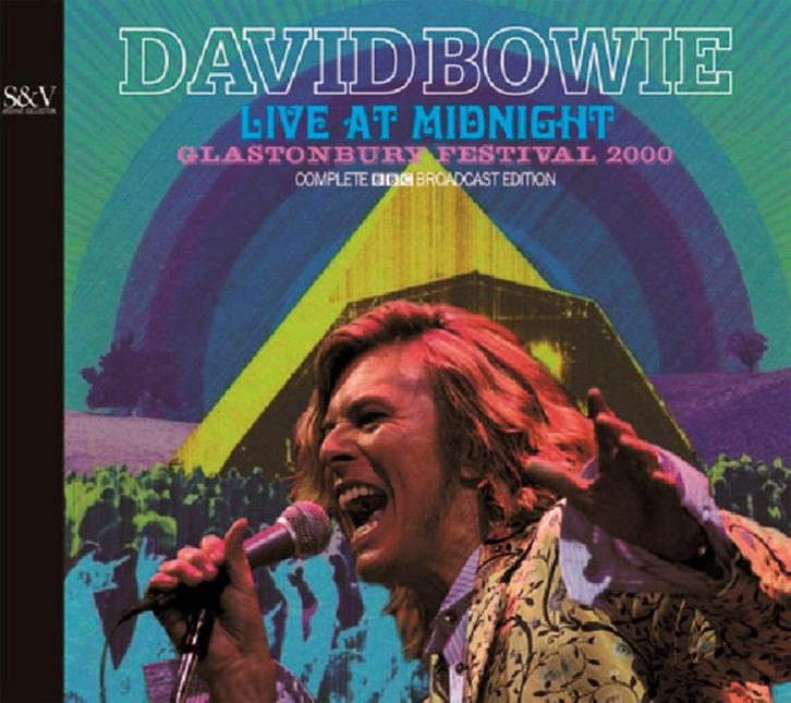 2 CD's - David BOWIE - Live At Midnight - Glastonbury Festiv, Cd's en Dvd's, Cd's | Rock, Zo goed als nieuw, Poprock, Verzenden