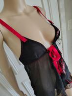 babydoll van playboy, Kleding | Dames, Ondergoed en Lingerie, Verzenden, Zwart
