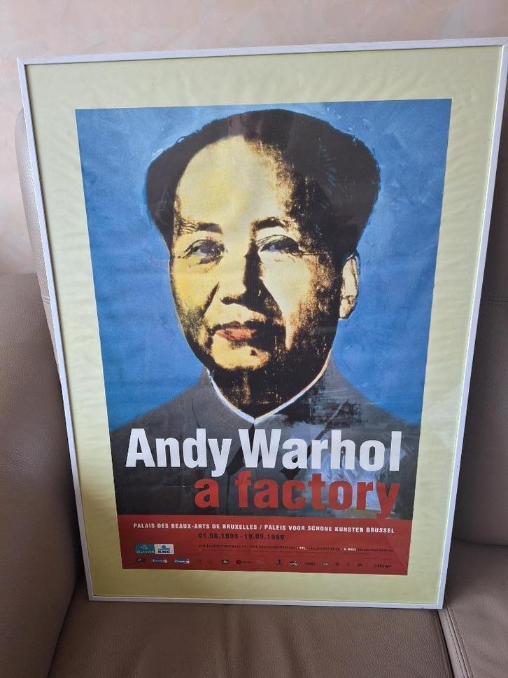 ANDY WARHOL AFFICHE, Antiquités & Art, Art | Lithographies & Sérigraphies, Enlèvement