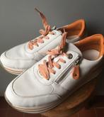 Sneakers blanches T37,5 Remonte Soft Feel à lacets oranges, Sneakers et Baskets, Remonte, Enlèvement ou Envoi, Blanc