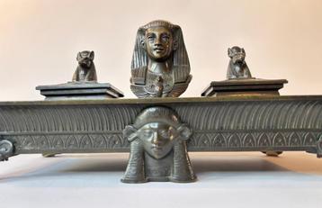 Encrier en Bronze Egypte Epoque Empire 19e • néo egyptien  beschikbaar voor biedingen