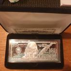 4 oz zilveren 100 dollar 2016 in cassette, Postzegels en Munten, Verzenden, Zilver