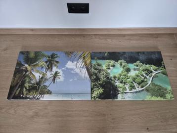 2 canvas foto's - Kroatië en Dominicaanse Republiek beschikbaar voor biedingen