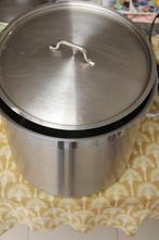 Kookpot 10 a 15 Liter, Huis en Inrichting, Inox, Gebruikt, Keramische plaat, Ophalen