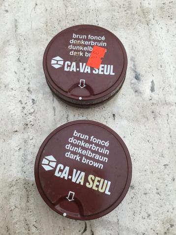 ça va Seul vintage blikjes schoensmeer/schoenpoets, Enlèvement ou Envoi, Bleu