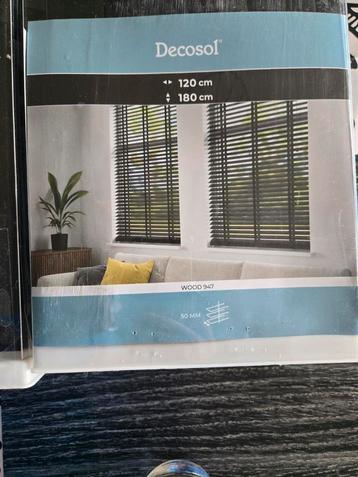 Decosol lamellen nieuw 120x180cm, zwart houten, Enlèvement ou Envoi, Neuf, Noir