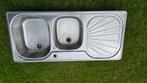 Gootsteen franke 110 cm op 50 cm, Ophalen, Zo goed als nieuw, Inox