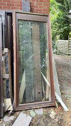 Meranti-raam vast, Dubbelglas, 80 tot 120 cm, Gebruikt, 160 cm of meer
