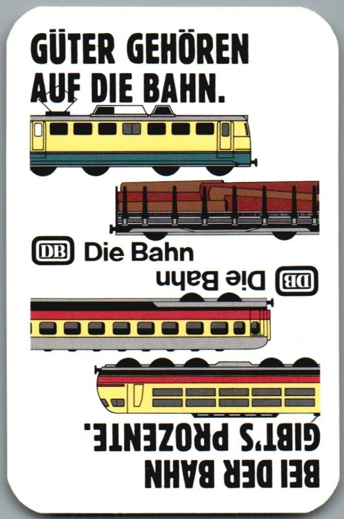 speelkaart - LK13308 - Die Bahn, Verzamelen, Speelkaarten, Jokers en Kwartetten, Zo goed als nieuw, Speelkaart(en), Verzenden