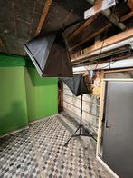 Complete videostudio Set – Softboxen + Statieven+Greenscreen, Enlèvement, Utilisé, Studio photo complet