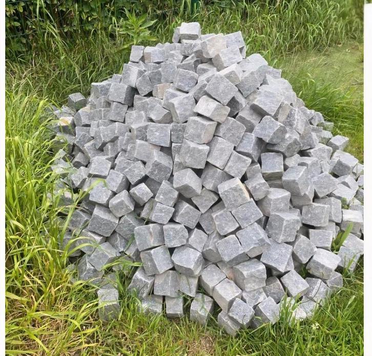 Portugese grijze graniet kasseien, Tuin en Terras, Tegels en Klinkers, Nieuw, Klinkers, Natuursteen, 5 tot 10 m², Ophalen