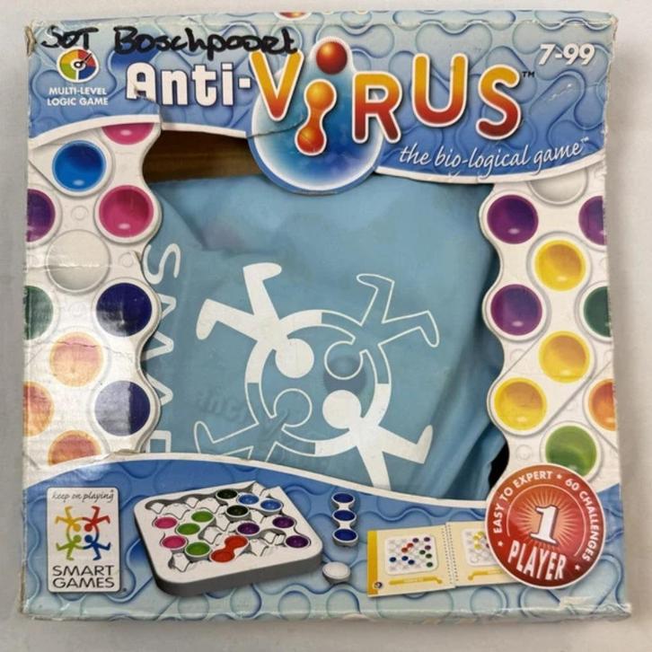 Smart Games Anti Virus spel logicaspel denkspel Smartgames, Hobby en Vrije tijd, Gezelschapsspellen | Bordspellen, Zo goed als nieuw