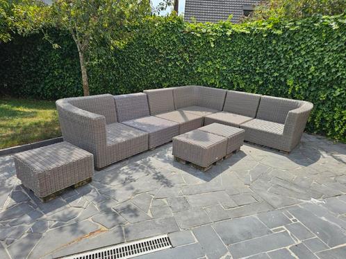 Hoek loungeset met opbergbak Keter(757L), Tuin en Terras, Tuinsets en Loungesets, Gebruikt, Loungeset, Ophalen