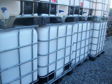 ibc containers 1000l melkwit anti algen gereinigd  beschikbaar voor biedingen