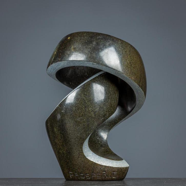 Spiraal - Prosper C., Antiek en Kunst, Kunst | Beelden en Houtsnijwerken, Ophalen of Verzenden