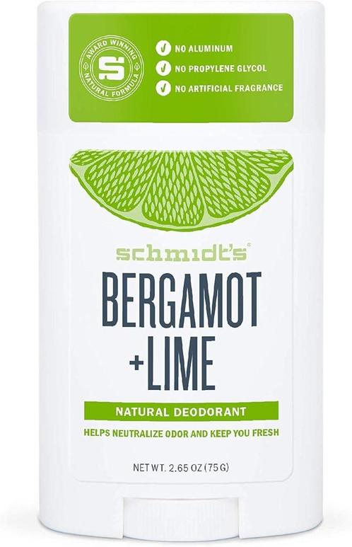 Schmidt's Deodorant Stick Bergamot & Lemon, Handtassen en Accessoires, Uiterlijk | Lichaamsverzorging, Nieuw, Bodylotion, Crème of Olie