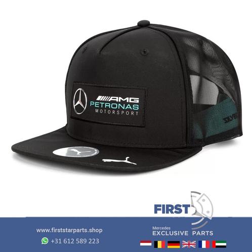 PUMA Silver arrows MERDEDES AMG PETRONAS FANWEAR PET ZWART H, Kleding | Heren, Hoeden en Petten, Gedragen, Ophalen of Verzenden