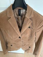 Beige velvet damesblazer MARCCAIN, Kleding | Dames, Jasjes, Kostuums en Pakken, Ophalen, Beige, Jasje, Maat 36 (S)