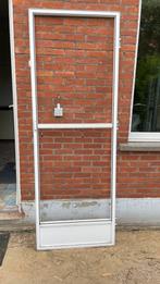 Aluminium vliegendeur 75 cm. op 213 CM., Ophalen, Gebruikt