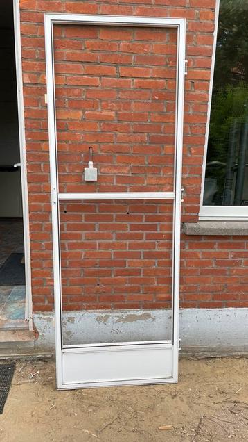 Aluminium vliegendeur 75 cm. op 213 CM. beschikbaar voor biedingen