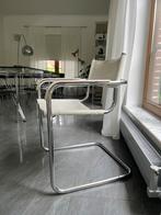 Chaise design vintage style Wassily, Huis en Inrichting, Ophalen, Wit, Leer
