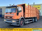 Iveco 180E30 Garbage Truck 6x2 Haller Good Condition, Boîte manuelle, Diesel, Air conditionné, Iveco