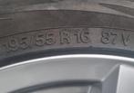 Velg + band (195/55 R16), Auto-onderdelen, Banden en Velgen, Gebruikt, 16 inch, Banden en Velgen, Ophalen of Verzenden