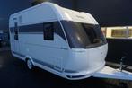 Nieuwe 4pers.Hobby met frans bed, treinzit, MTM 1350kg, Caravans en Kamperen, Caravans, Hobby, Bedrijf, Treinzit, Tot en met 3