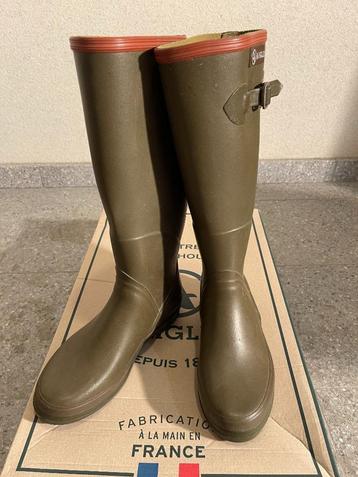 AIGLE bottes "chantebelle" kaki 36, Aigle, Enlèvement, Utilisé, Bottes