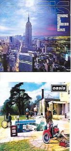 2 CD's OASIS Standing on the shoulders of giants Be here now, Enlèvement, Comme neuf