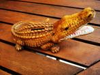 Crocodile rétro des années 70 dans une tirelire en poterie, Maison et Meubles, Enlèvement ou Envoi