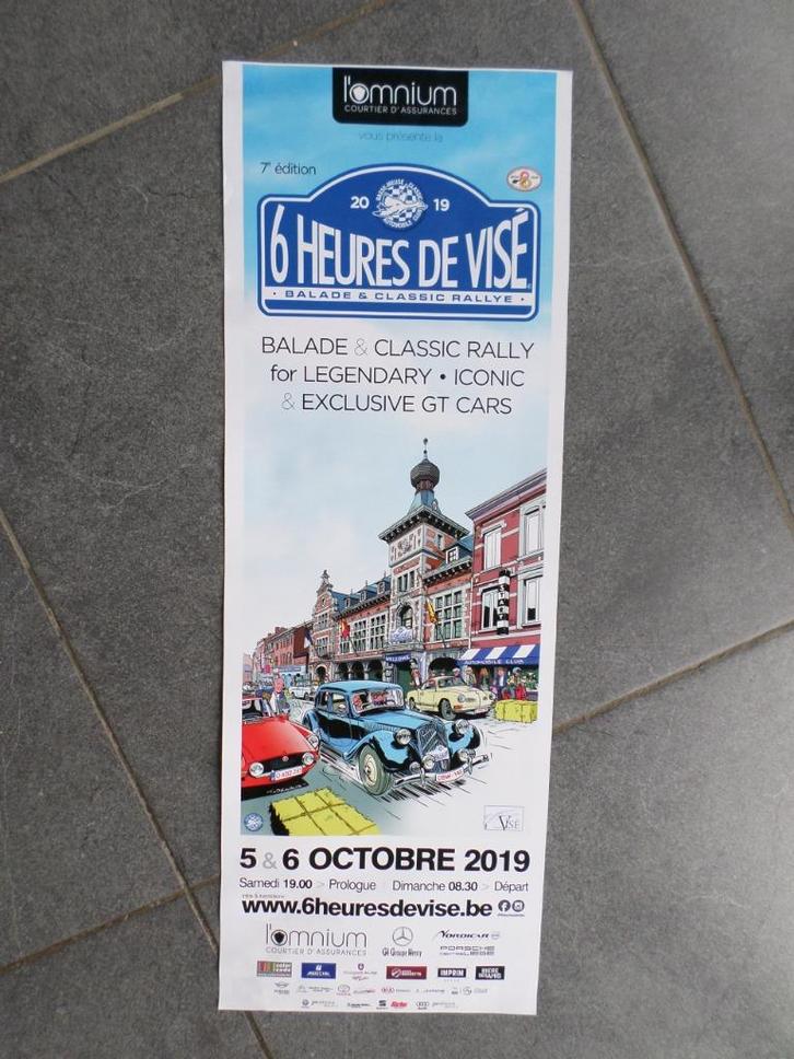 6 Heures de Visé - affiche - 2019, Collections, Posters & Affiches, Utilisé, Sport, A1 jusqu'à A3, Rectangulaire vertical, Enlèvement ou Envoi