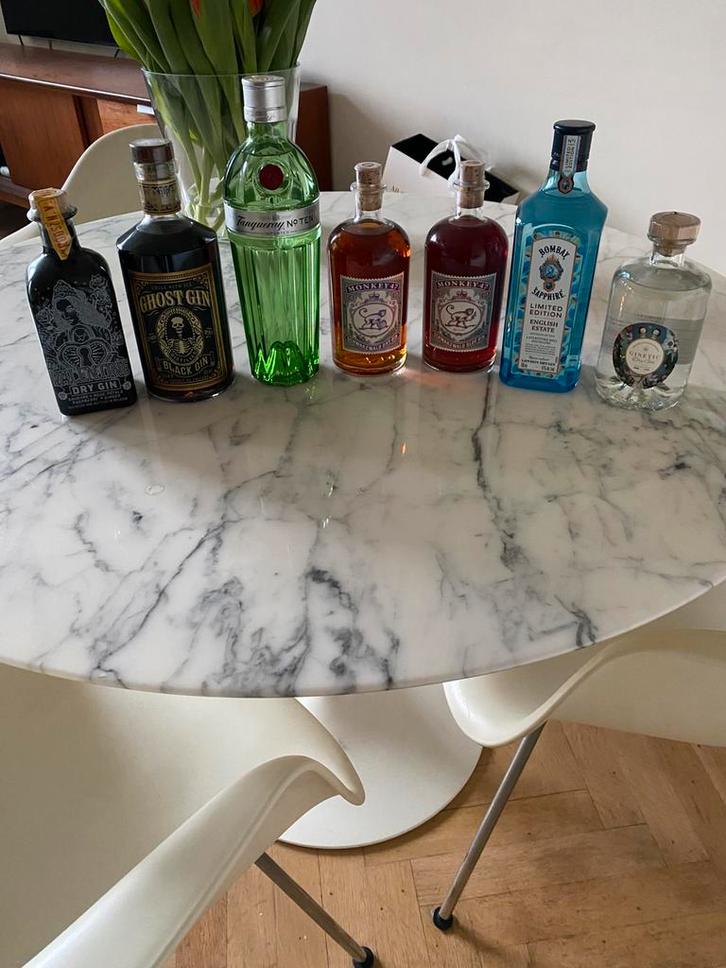 7 verschillende flessen gin, Collections, Vins, Neuf, Autres types, Pleine, Enlèvement ou Envoi