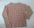 Longsleeve Zara cognac polkadots maat 110, Kinderen en Baby's, Kinderkleding | Maat 110, Meisje, Ophalen of Verzenden, Zo goed als nieuw