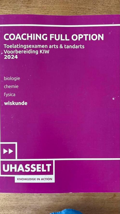 Voorbereiding Toelatingsexamen arts, tandarts en dierenarts, Boeken, Advies, Hulp en Training, Zo goed als nieuw, Ophalen