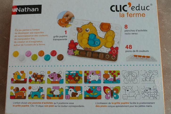 CLIC'educ - la ferme - Nathan, Enfants & Bébés, Jouets | Éducatifs & Créatifs, Utilisé, Découverte, Enlèvement