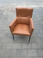 6 chaises en cuir Jess Design, couleur cognac, sur roulettes, Brun, Enlèvement, Cinq, Six Chaises ou plus, Utilisé