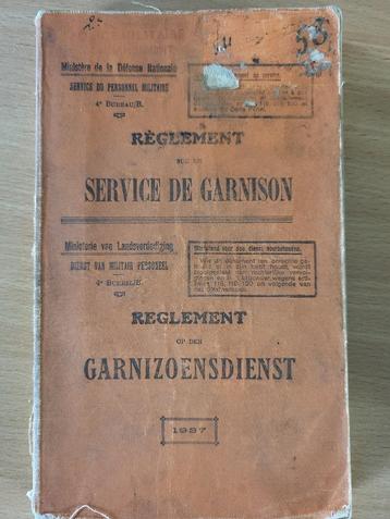 Reglement van de garnizoensdienst - uitgave 1937 beschikbaar voor biedingen