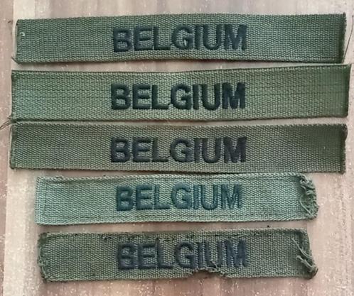5 „BELGIUM” -insignes., Verzamelen, Militaria | Algemeen, Landmacht, Embleem of Badge, Ophalen of Verzenden