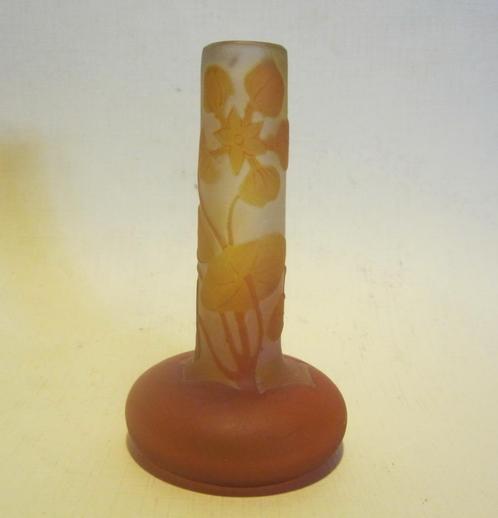 Vase art nouveau ancien en verre camée Emile Gallé, Antiquités & Art, Antiquités | Verre & Cristal, Envoi